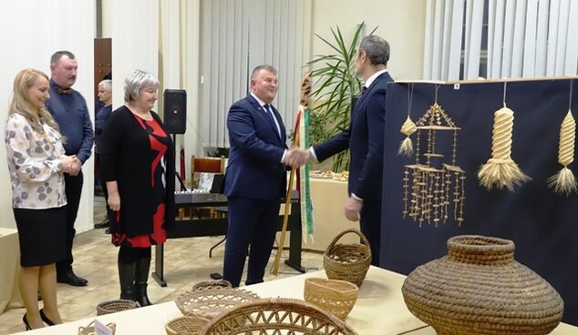 Radka Tarabčíková - kurátorka, Rastislav Šovčík, Ľudmila Húsková, Miroslav Dzina, Imrich Gáplovský