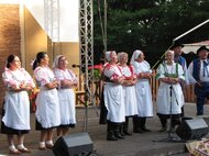 Vystúpenie folklórnej skupiny... v rámci programu "Stretnutie"