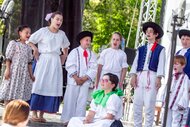 Veselože: program detských folklór. súborov Sýkorky, Veľká Lehôtka ©Karol Kobella
