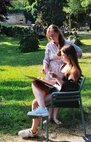 Učíme sa umeniu 2025: Plenér v zámockom parku v Bojniciach - lektorka Andrea Blaho Zerola (23. 6.)