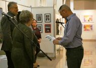 Vernisáž výstavy výtvarné spektrum 2026 prievidza - P1000163