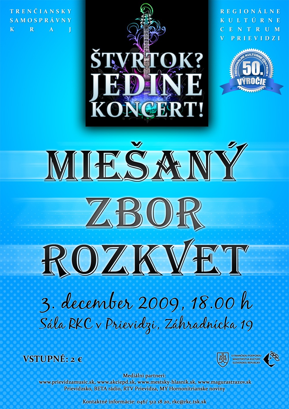 Miešaný zbor Rozkvet - plagát