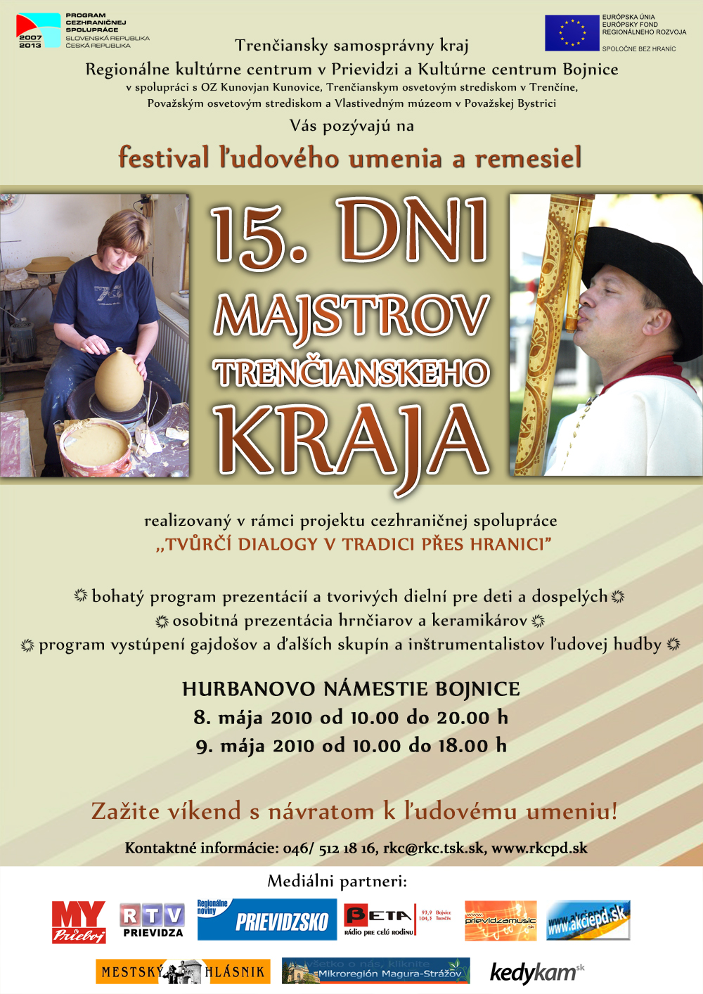 Dni majstrov Trenčianskeho kraja - plagát