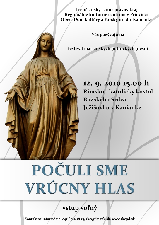 Počuli sme vrúcny hlas - plagát