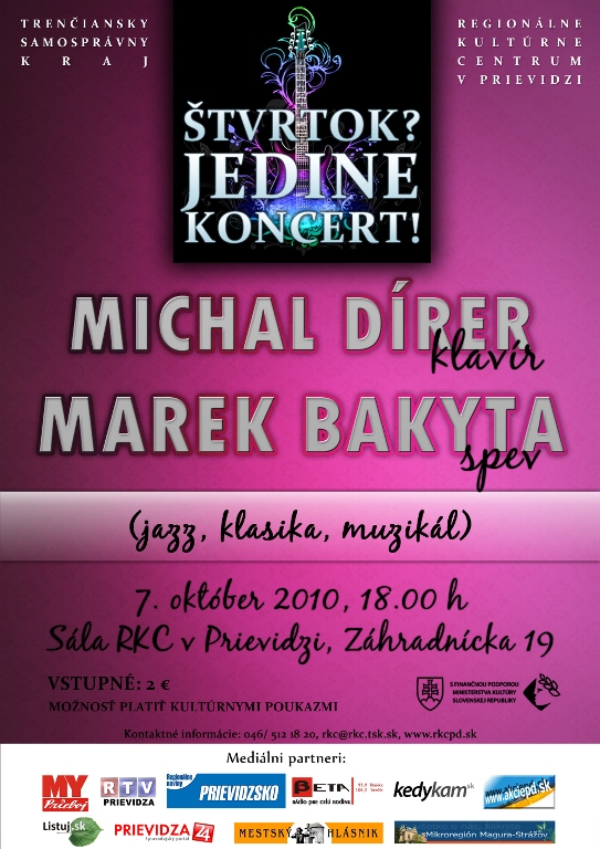 Štvrtok? Jedine koncert! - plagát