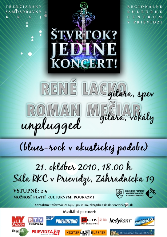 Štvrtok? Jedine koncert! - plagát
