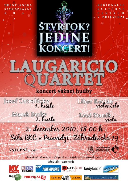ŠJK - Laugaricio Quartet - plagát