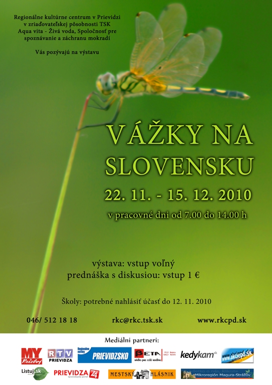 Vážky na Slovensku - plagát