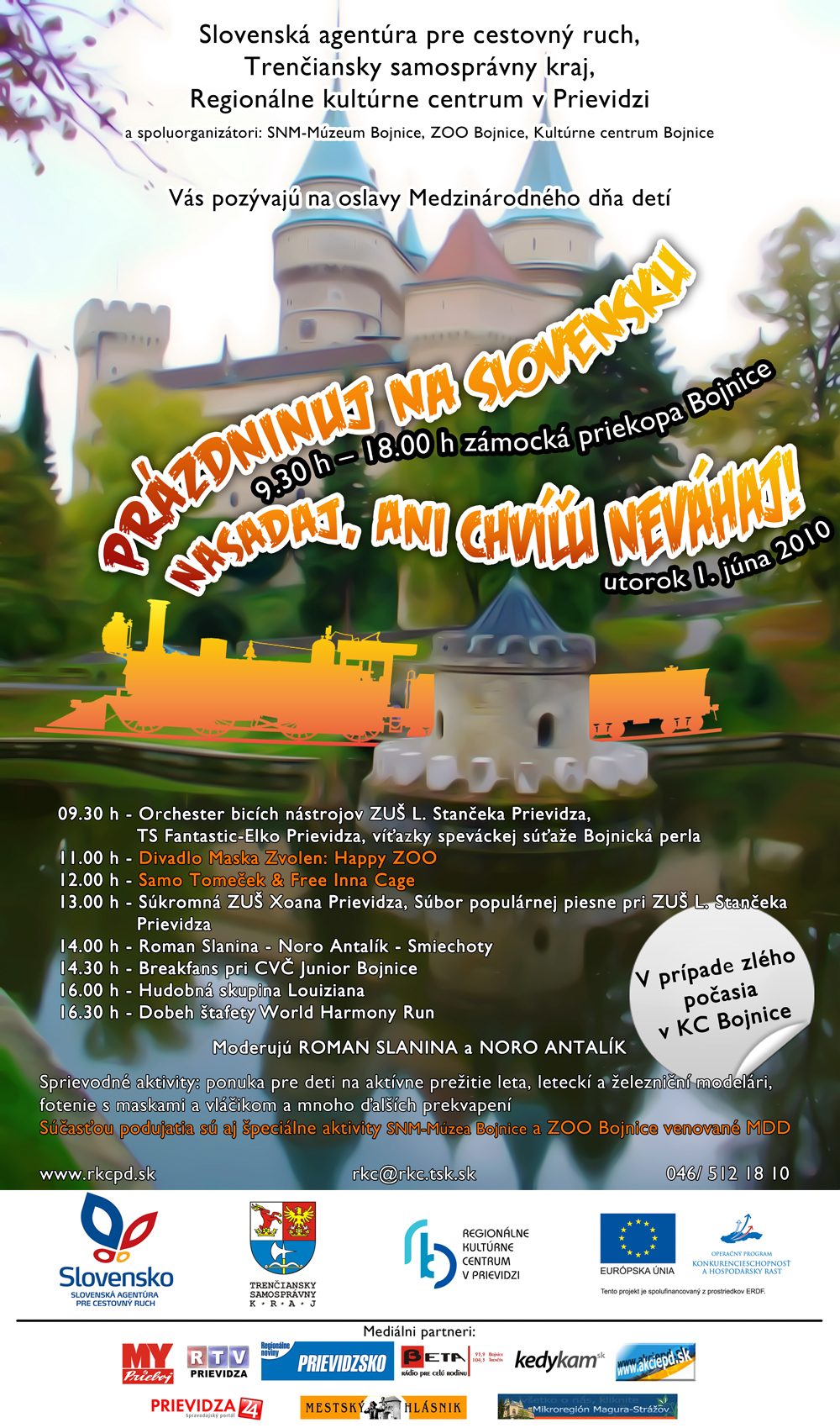 Prázdninuj na Slovensku - plagát