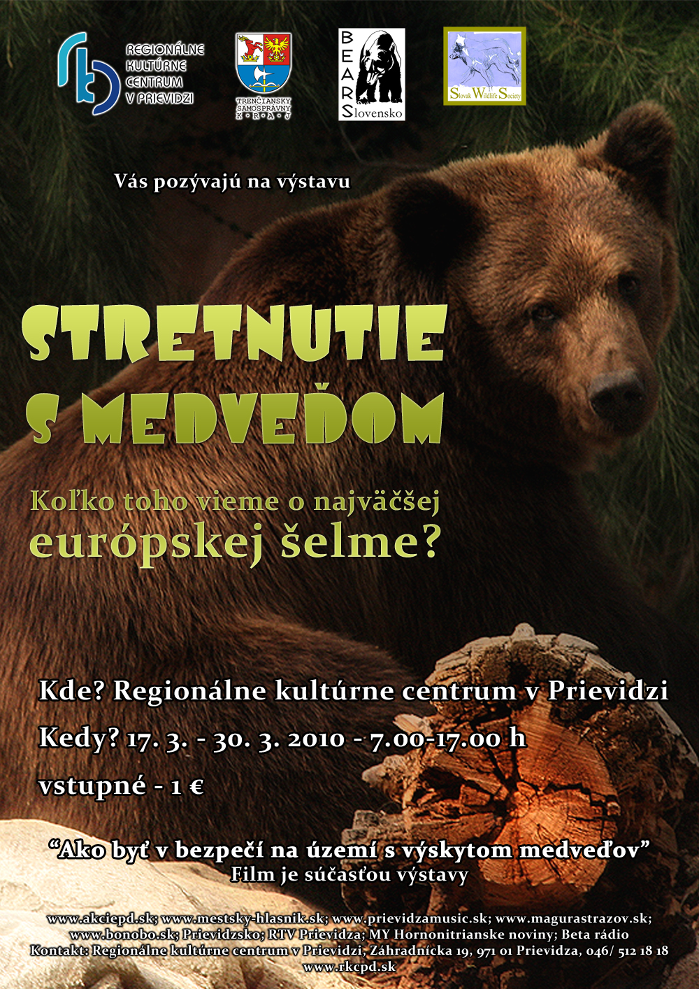 stretnutie s medveďom - plagát
