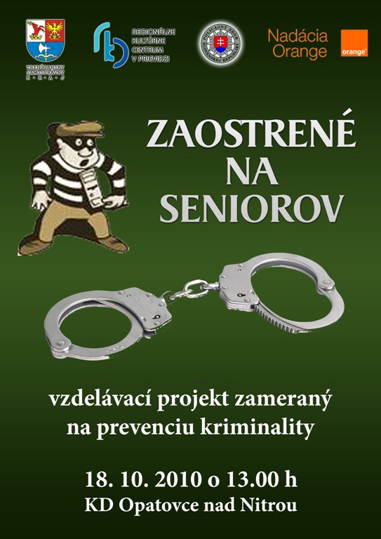Zaostrené na seniorov - plagát